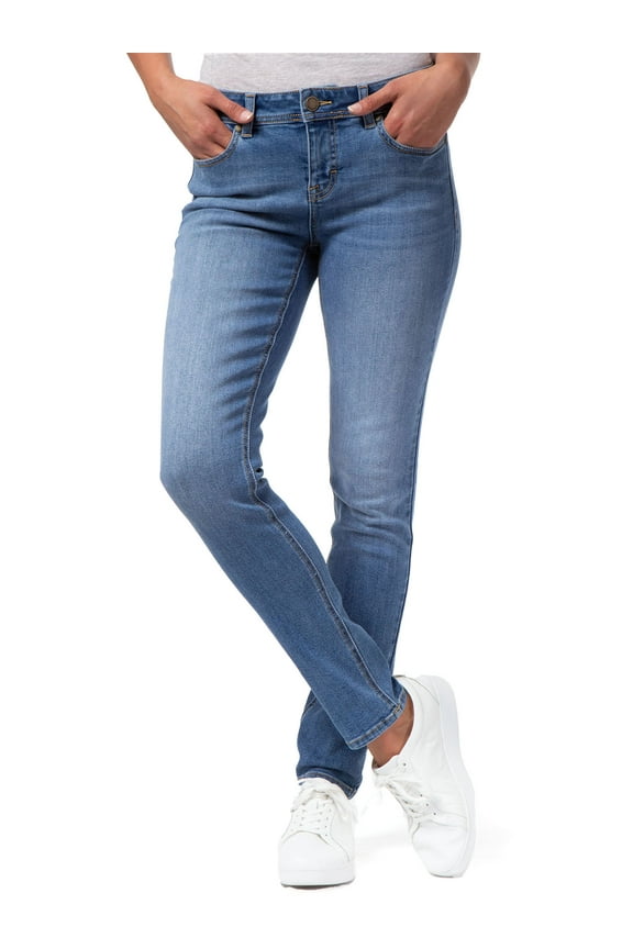 Women's and Women's Plus Mid-Rise Skinny Jeans, Sizes 2-22