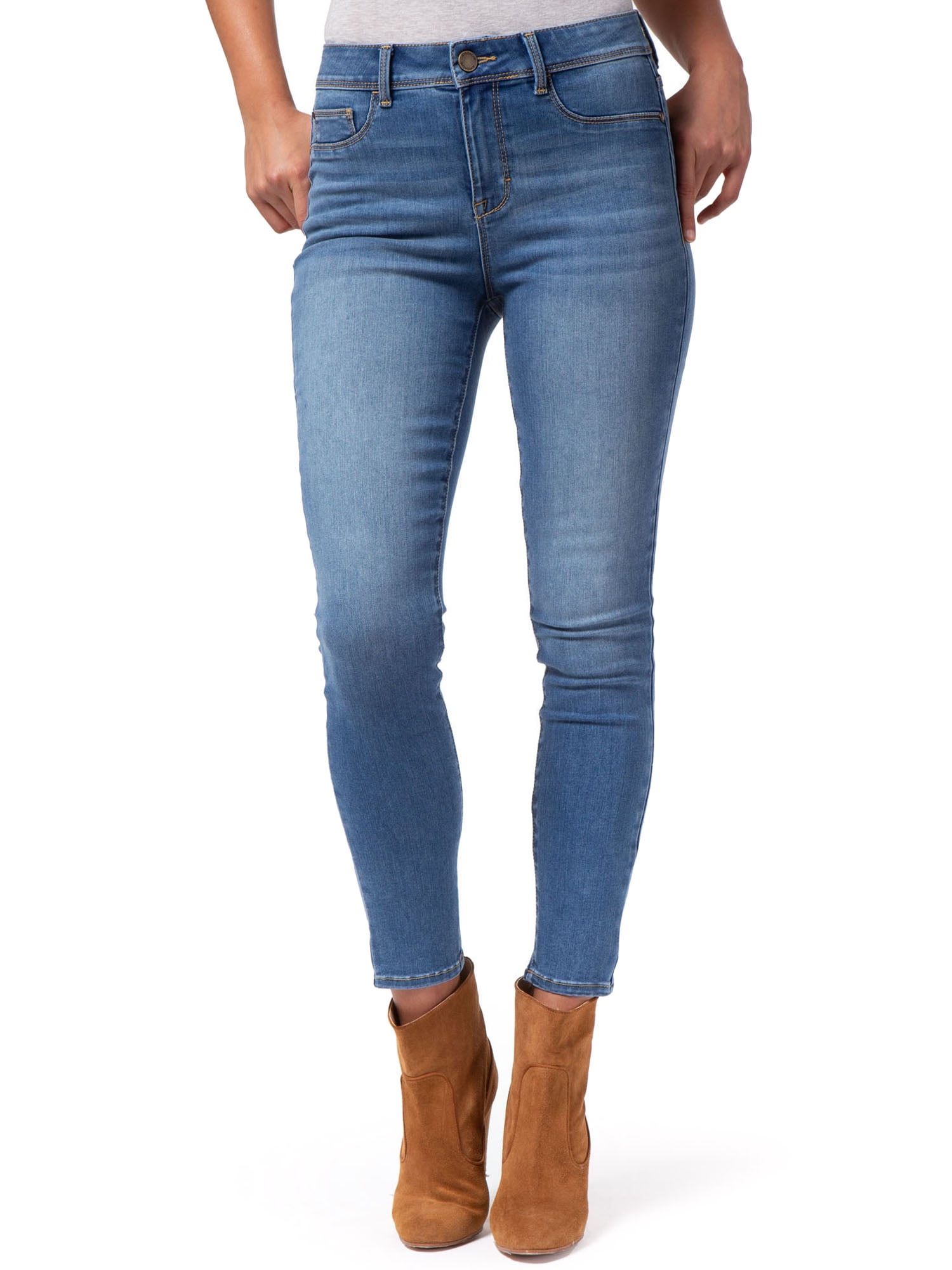 Jordache Women's and Women's Plus Essential High Rise Super Skinny Jean, Sizes 2-22