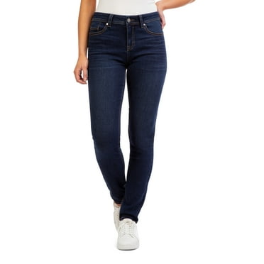 Jordache Women's and Women's Plus Mid-Rise Skinny Jeans, Sizes 2-22