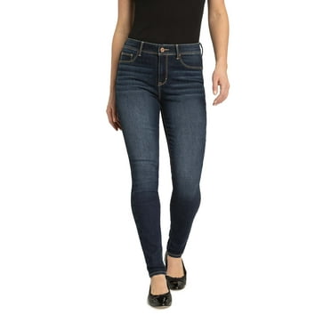 Jordache Women's and Women's Plus Essential High Rise Super Skinny Jean, Available in 28", 30" Inseams, Sizes 2-22