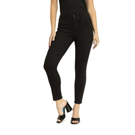 Jordache Women's Mid Rise Skinny Jeans, Available in 29" and 31" Inseams, Sizes 2-22