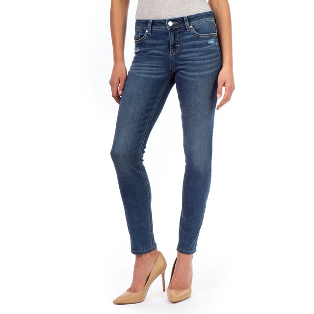 Jordache Women's Mid Rise Skinny Jeans - Walmart.com