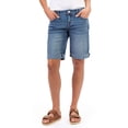 thumbnail image 1 of Jordache Women's High Rise Relaxed Bermuda Denim Shorts, Sizes 2-22, 1 of 5