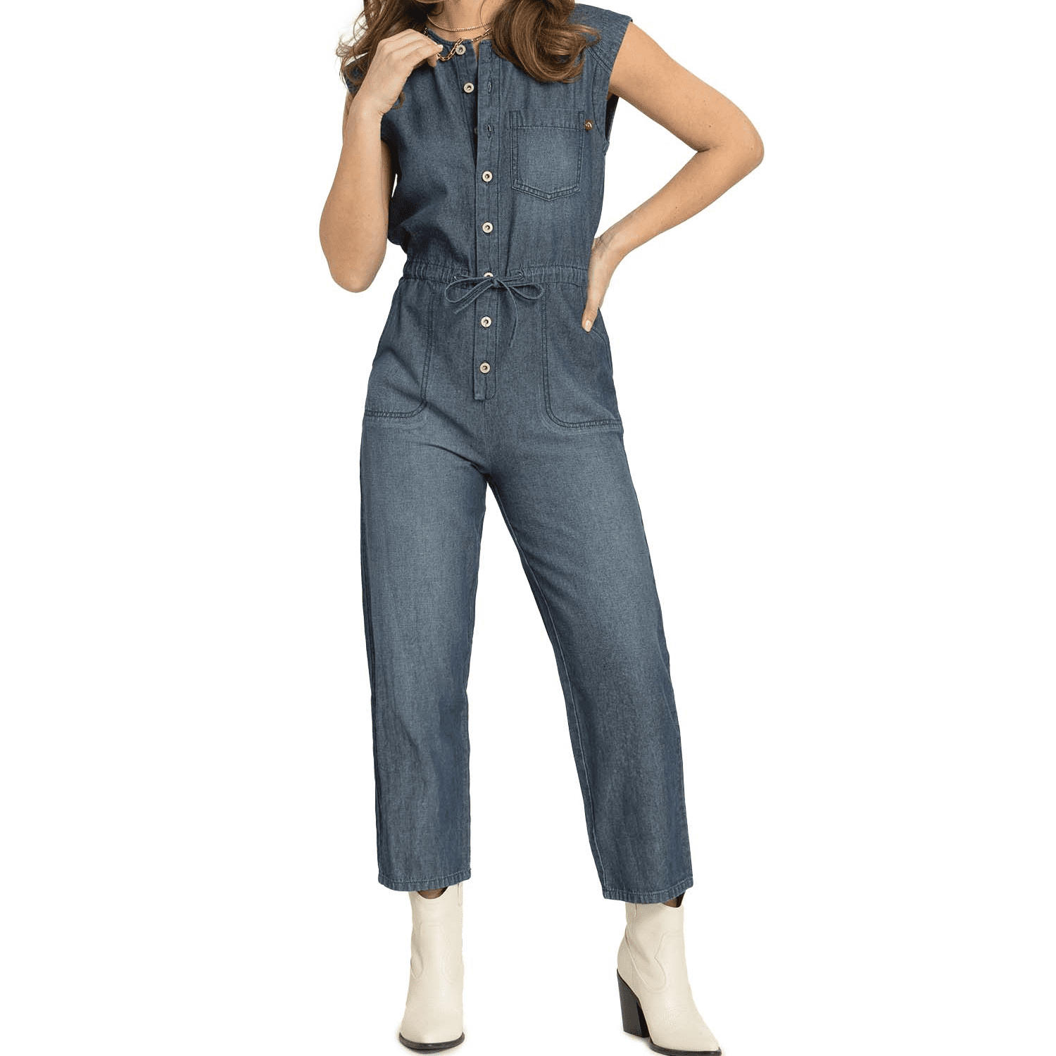 【WAAC】Women Stretch Jogger Jumpsuit ■WOMAN /追跡付 VW4067BLK_SP24_W_ECOMM_jumpsui