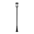 thumbnail image 1 of Jordan 1 Light Outdoor Post Mounted Fixture Clear Seedy, 1 of 2