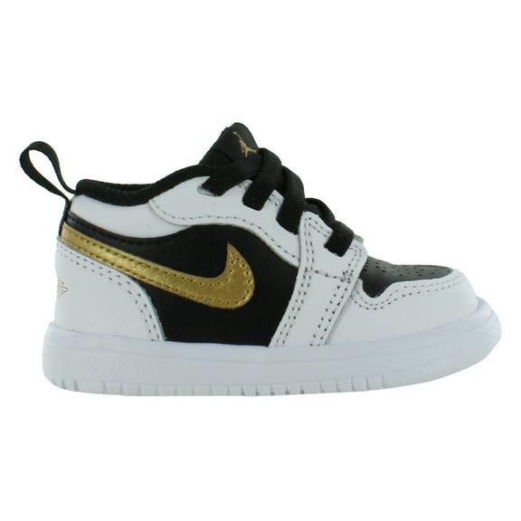 Nike Jordan 1 Low ALT Infant/Toddler Shoes Size 5, Color: White/Metallic Gold/Black