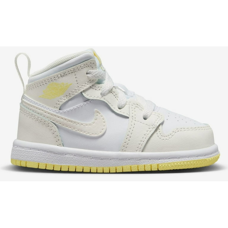 Jordan Mid Baby/Toddler Shoes Color: Sail/White/Light Laser