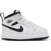 Jordan Brandclub Jordan 1 Mid Baby Toddler Shoes Color White White Black Black Size 7C