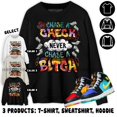 Jordan 1 Mid GS Six Championships Sweatshirt, Chase A Check, Shirt In