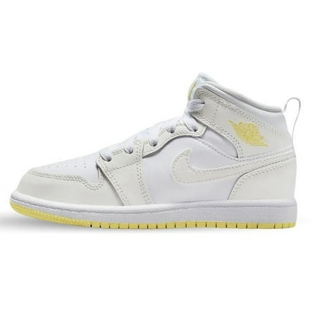 Little Kid's Jordan 1 Mid Sail/LT Laser Orange-White (FD8781 181) - 3
