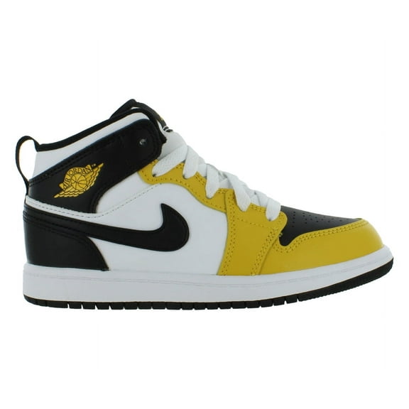 Little Kid's Jordan 1 Mid Yellow Ochre/Black-White (DQ8424 701) - 3