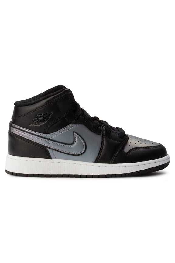Big Kid's Jordan 1 Mid SE Black/Black-White (IH4106 010) - 6