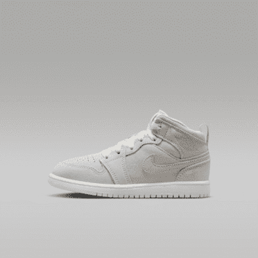 Jordan 1 Mid SE Craft Little Kids' Shoes Color: Pale Ivory/Legend Light Brown/Sail Size: 2.5Y