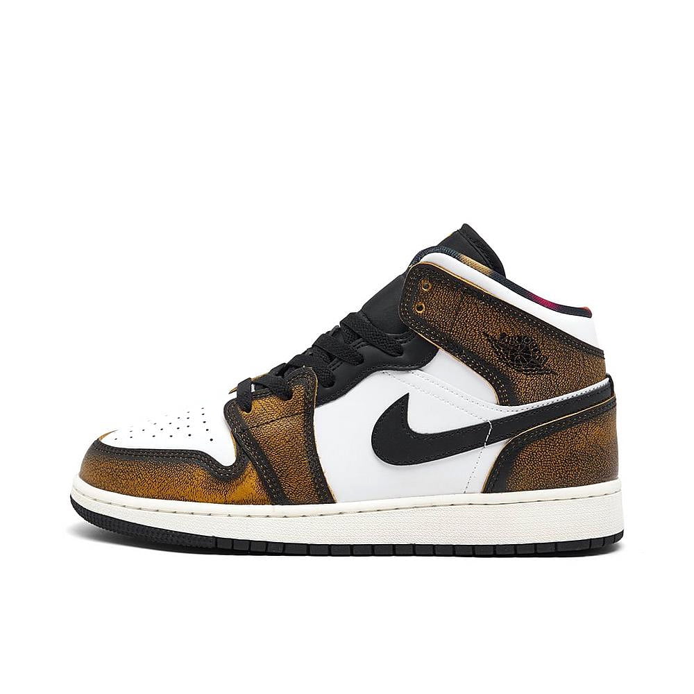 Jordan 1 Mid SE Orange Wear Away Size 6Y / 7.5W New 