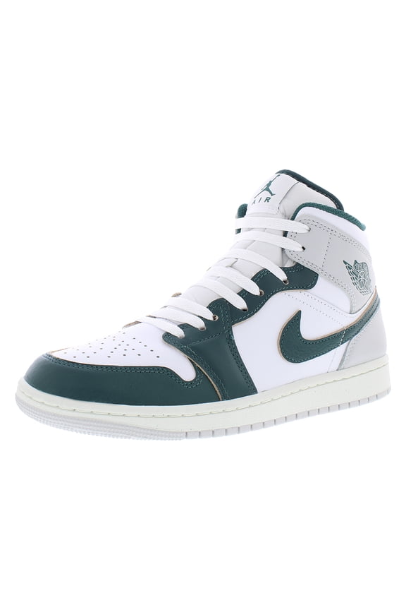 Men's Jordan 1 Mid SE White/Oxidized Green-Sail (FQ7720 103) - 11