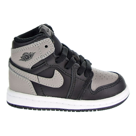 Jordan 1 Retro High OG Toddler's Shoes Black/Medium Grey/White aq2665-013