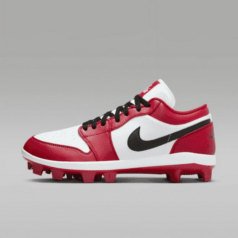 Jordan 1  RETRO MCS LOW 白×赤 28cm スパイク Jordan 1 Retro MCS Low Men's Baseball Cleats Color: Gym Red
