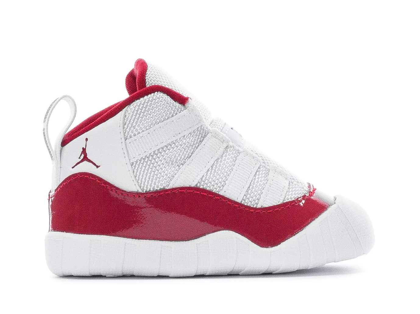 Jordan 11 white and red on sale