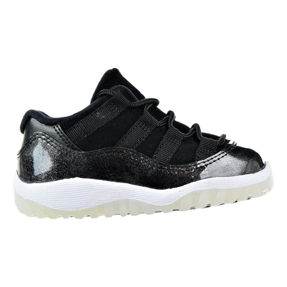 Jordan 11 Retro Low BT Toddler Shoes Black/White/Metallic Silver 505836-010