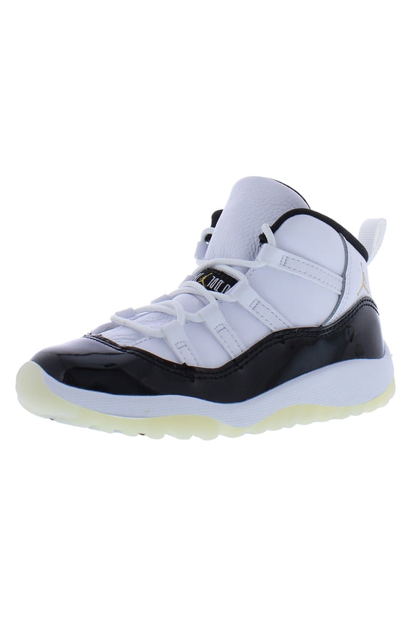 Toddler's Jordan 11 Retro "Gratitude" Wht/Metallic Gold-Blk (378040 170) - 8