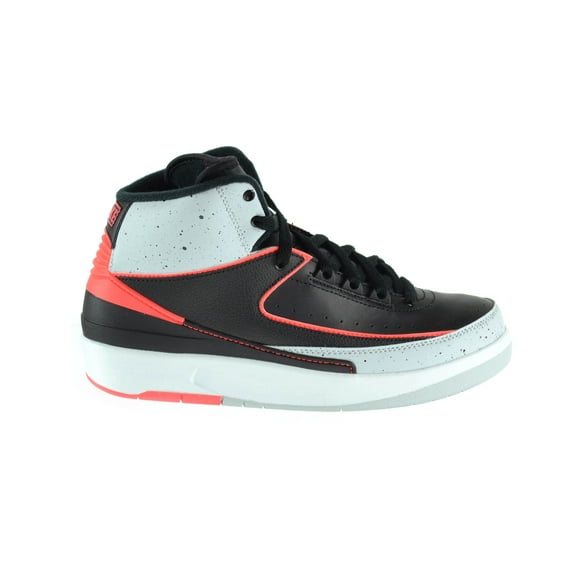 Jordan 2 Retro Big Kids Basketball Shoes Black/Infrared/Pure Platinum/White 395718-023