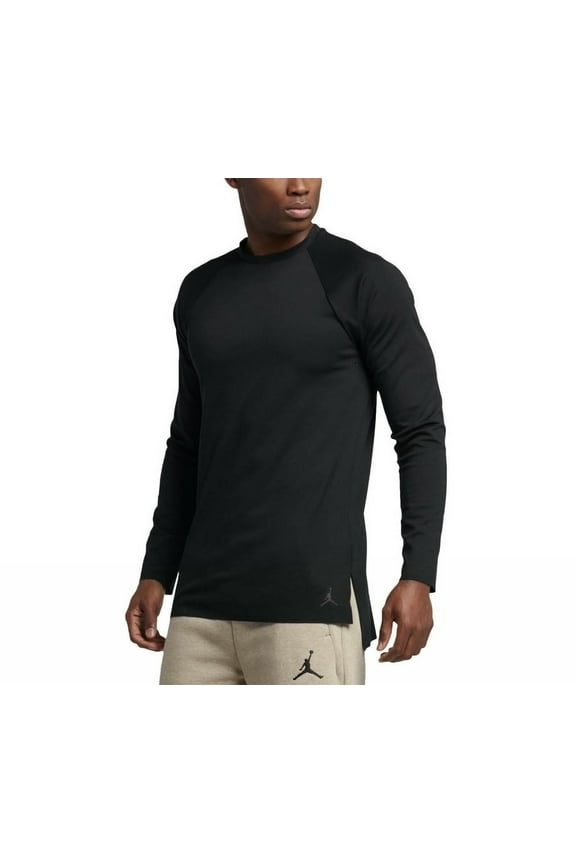 23 Lux Raglan Long Sleeve Men's Tee Shirt Black 834543-010