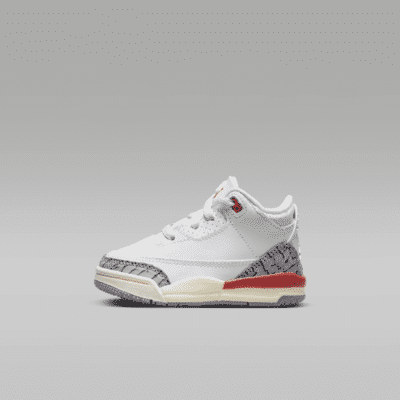 Toddler's Jordan 3 Retro "Georgia Peach" Wht/Csmc Clay-Sail (FQ9175 121) - 4