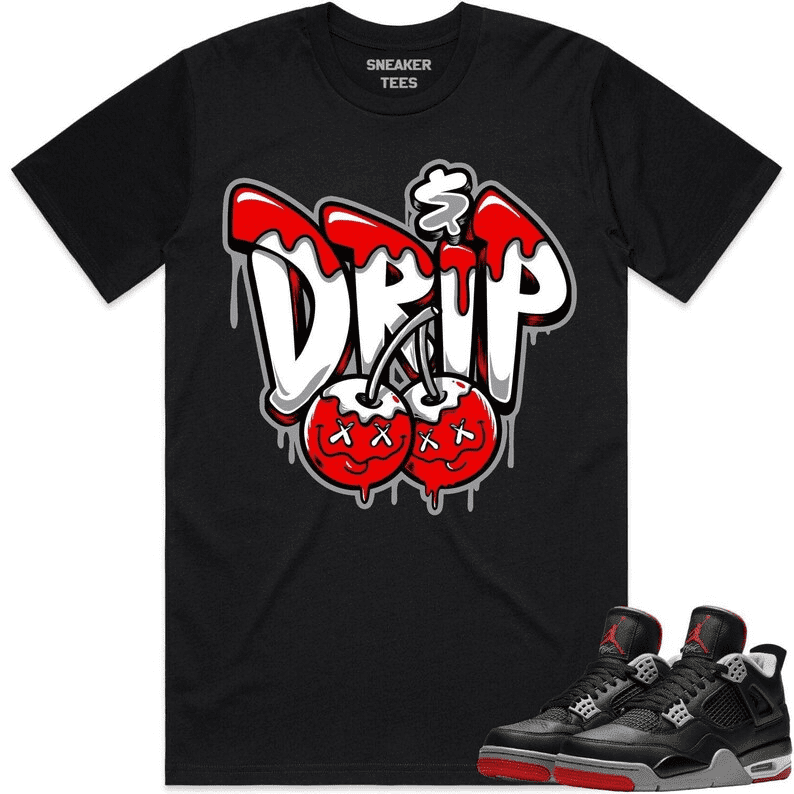 Jordan 4 bred shirts sales