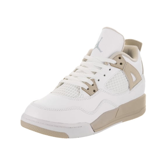 Jordan 4 Retro GP Little Kid's Shoes White/Boarder Blue/Light Sand 487725-118 (12 M US)
