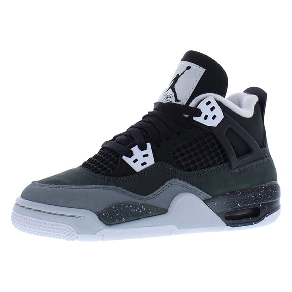 Nike Air Jordan 4 Retro GS Boys Shoes Size 4.5, Color: Black/White/Anthracite/Black