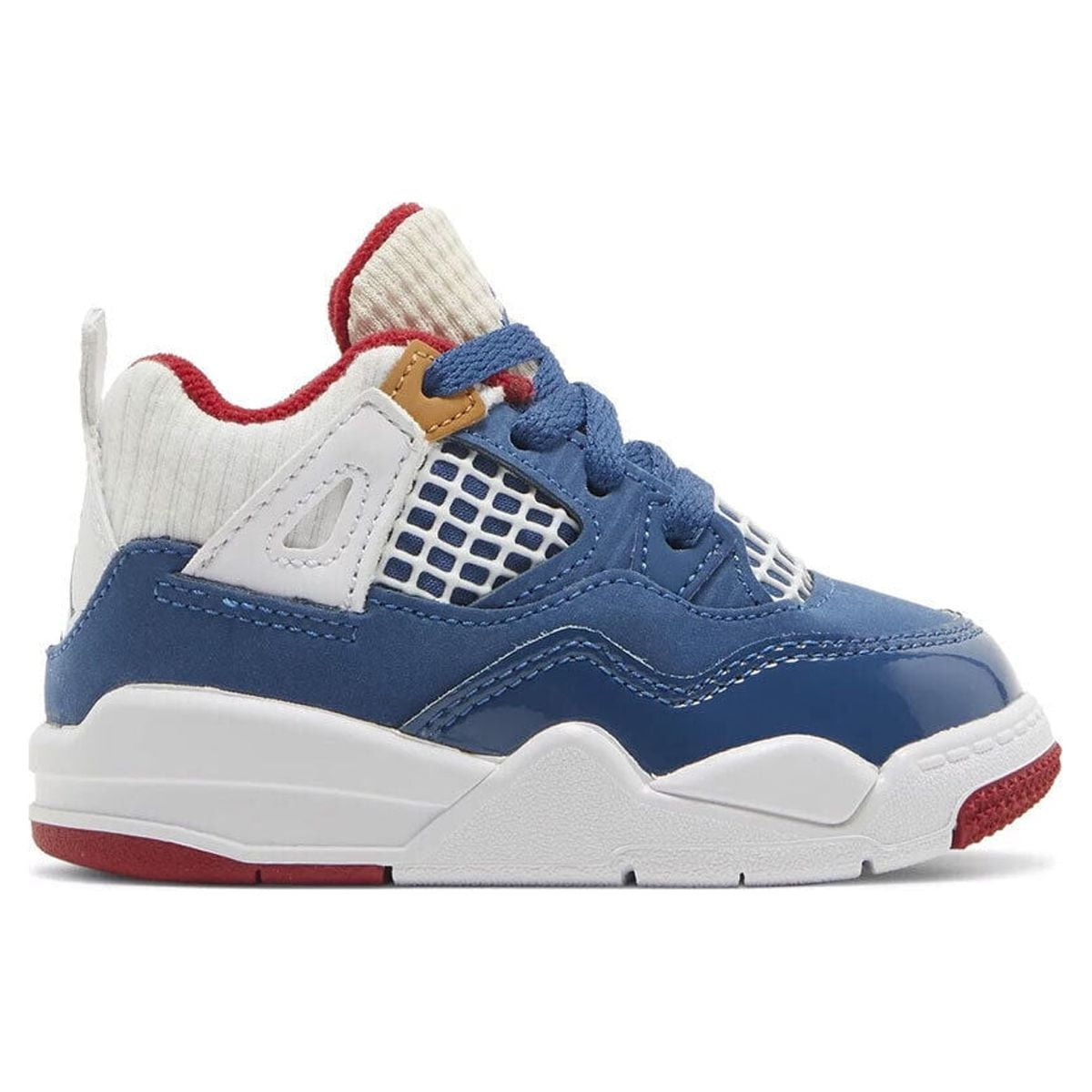 Toddler's Jordan 4 Retro "Messy Room" French Blue/White-Gym Red (DR6951 400) - 7