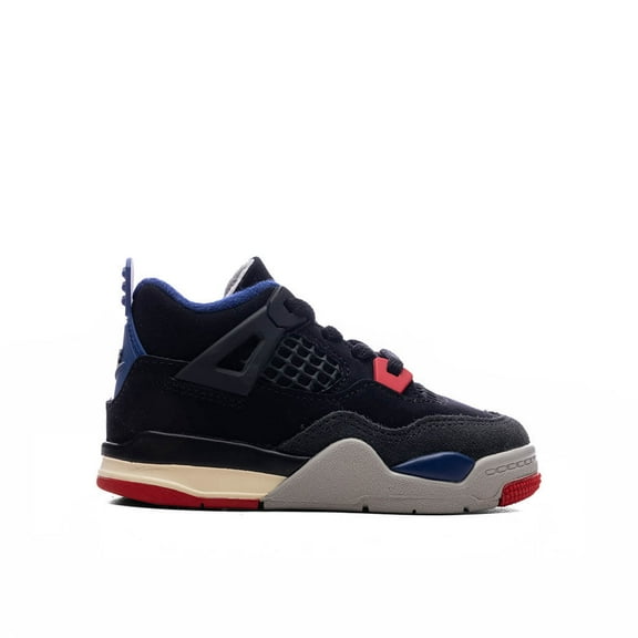 Toddler's Jordan 4 Retro OG Black/Fire Red-Deep Royal Blue (IB4387 003) - 5