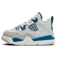 thumbnail image 1 of Toddler's Jordan 4 Retro Off White/Military Blue (BQ7670 141) - 6, 1 of 7