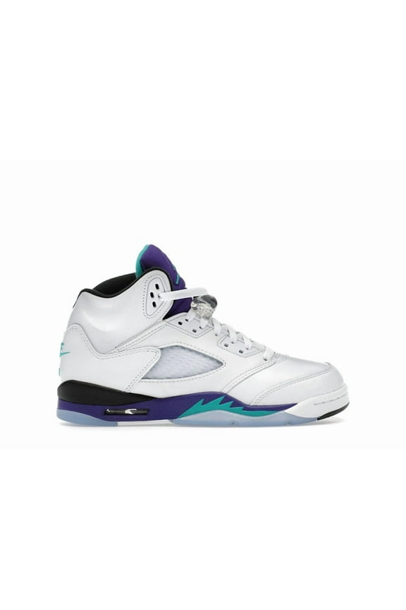 5 Retro Grape (2025) (GS) (White/Grape Ice-New Emerald) - Size 7