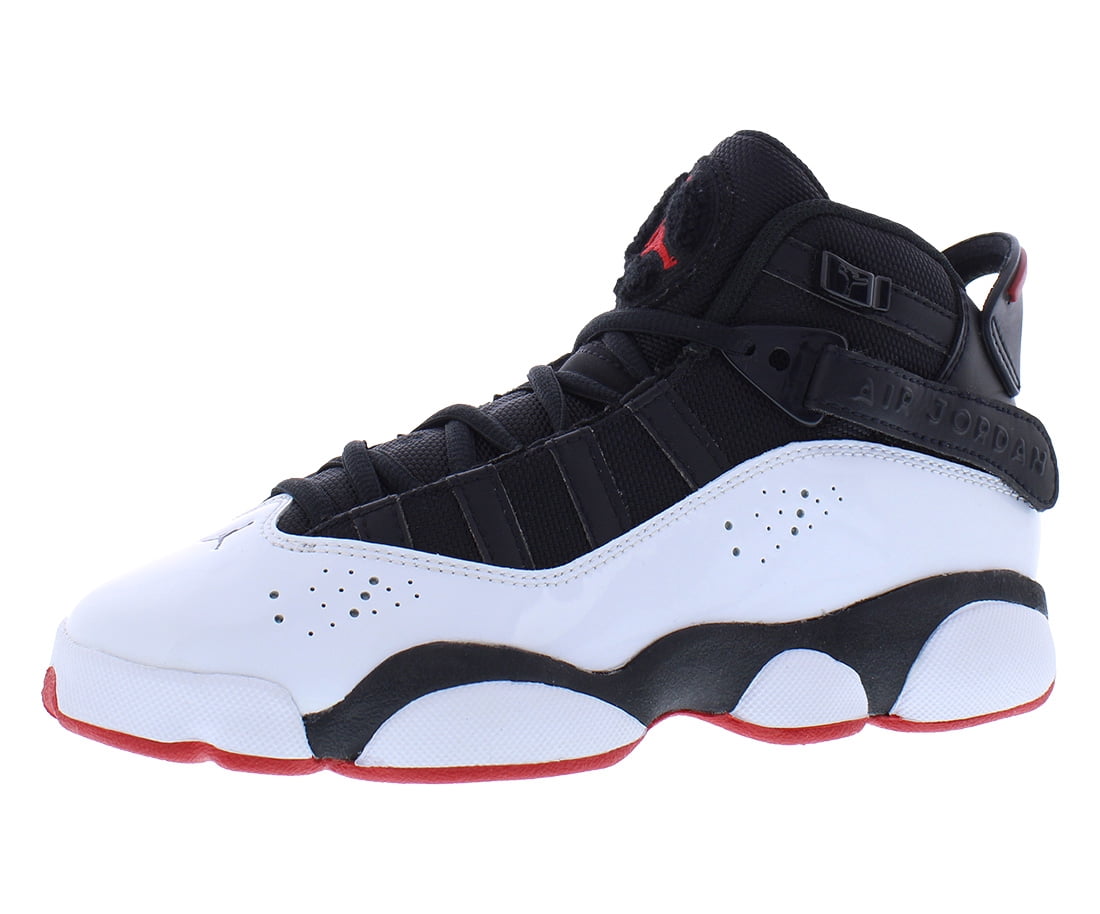 Nike Jordan 6 Rings GS Boys Shoes Size 6, Color: Black/University Red/White