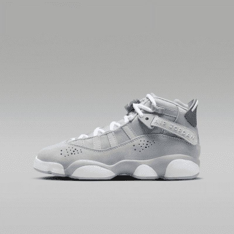 Jordan 6 Rings Big Kids' Shoes Color: Wolf Grey/White/Cool Grey Size: 4 ...