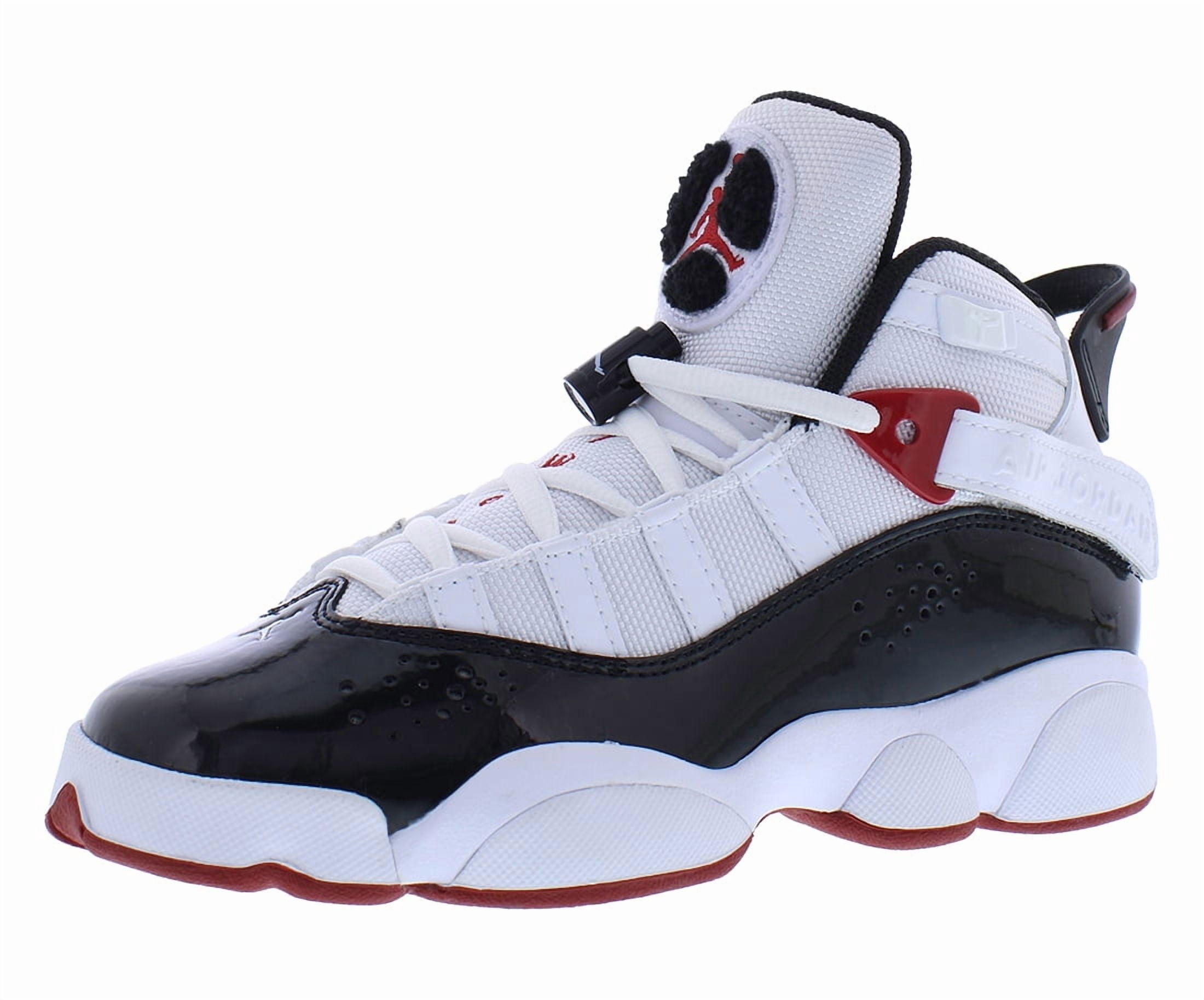 Jordan 6 Rings (GS) Big Kids' Shoes White/Black-Varsity Red 323419