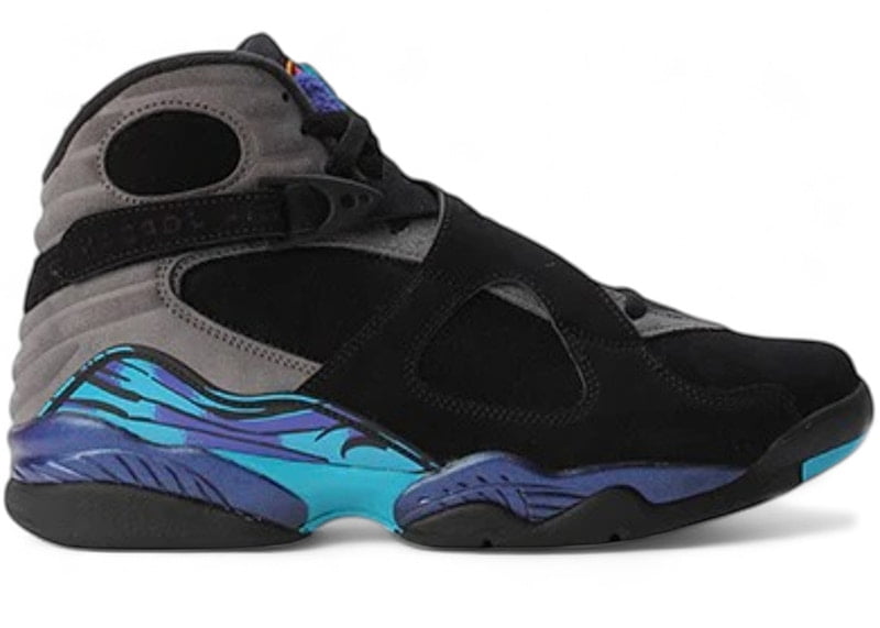 Jordan 8 Retro Aqua (2025) (GS) (Black/True Red-Iron Grey-Bright ...