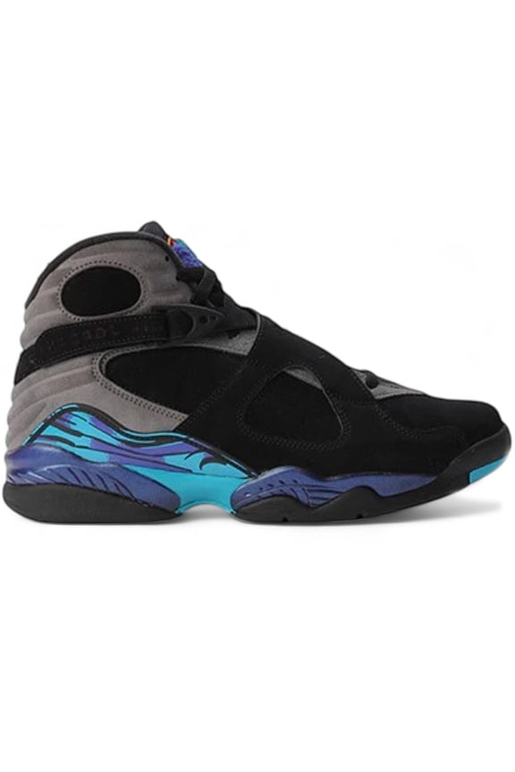 Big Kid's Jordan 8 Retro Black/Multi-Color (305368 006) - 5.5