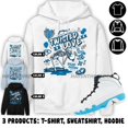 Jordan 9 Powder Blue Hoodie, Twisted Love, Shirt In Light Blue To Match