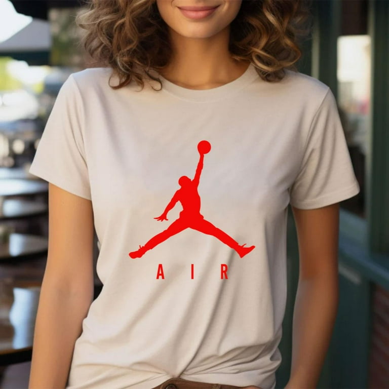 Jordan AIR RED Logo T shirt Air Jordan Shirt 6 Sizes S 6XL Fast Ship