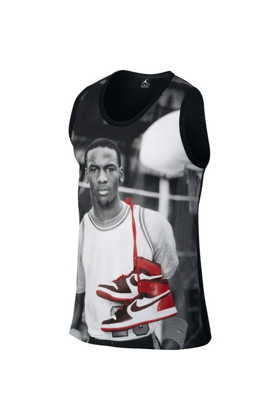 AJ 1 Photo Men's Tank Black/White/Grey/Red 622093-010