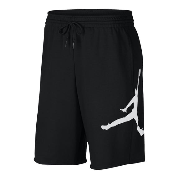 Jordan AQ3115-010: Mens Jumpman Air Fleece Black/White Shorts (XL)