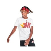 JORDAN Air Flame Boys Active Shirts & Tees Size M, Color: White/Red