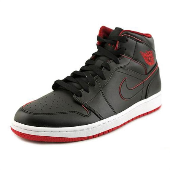 Jordan Air Jordan 1 Mid Men US 12 Black Basketball Shoe