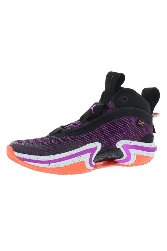 Air XXXVI (GS) Boys Shoes Size 6.5, Color: Black/Hyper Violet
