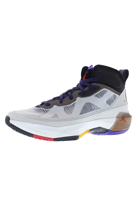 Air Jordan XXXVII Unisex Shoes Size 9.5, Color: Light Bone/Fire Red/Black