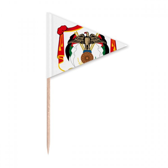 Jordan Asia National Emblem Toothpick Triangle Cupcake Toppers Flag