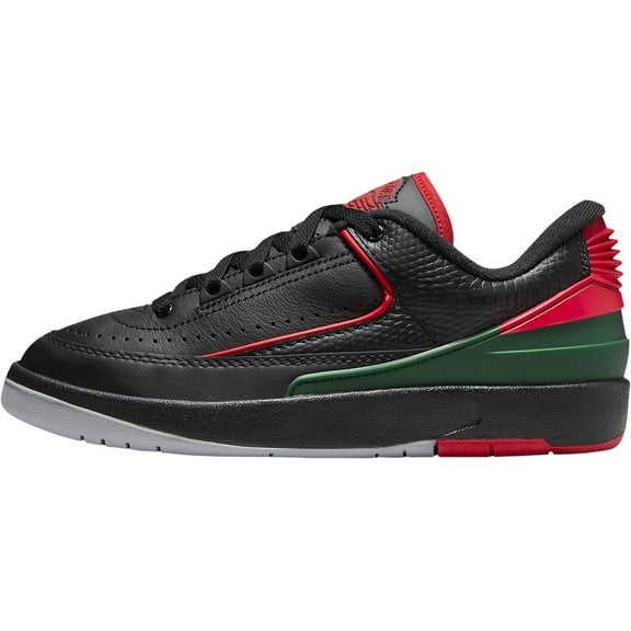 Big Kid's Jordan 2 Retro "Christmas" Blk/Fire Red-Fir-Cement Grey (FJ6869 006) - 5.5