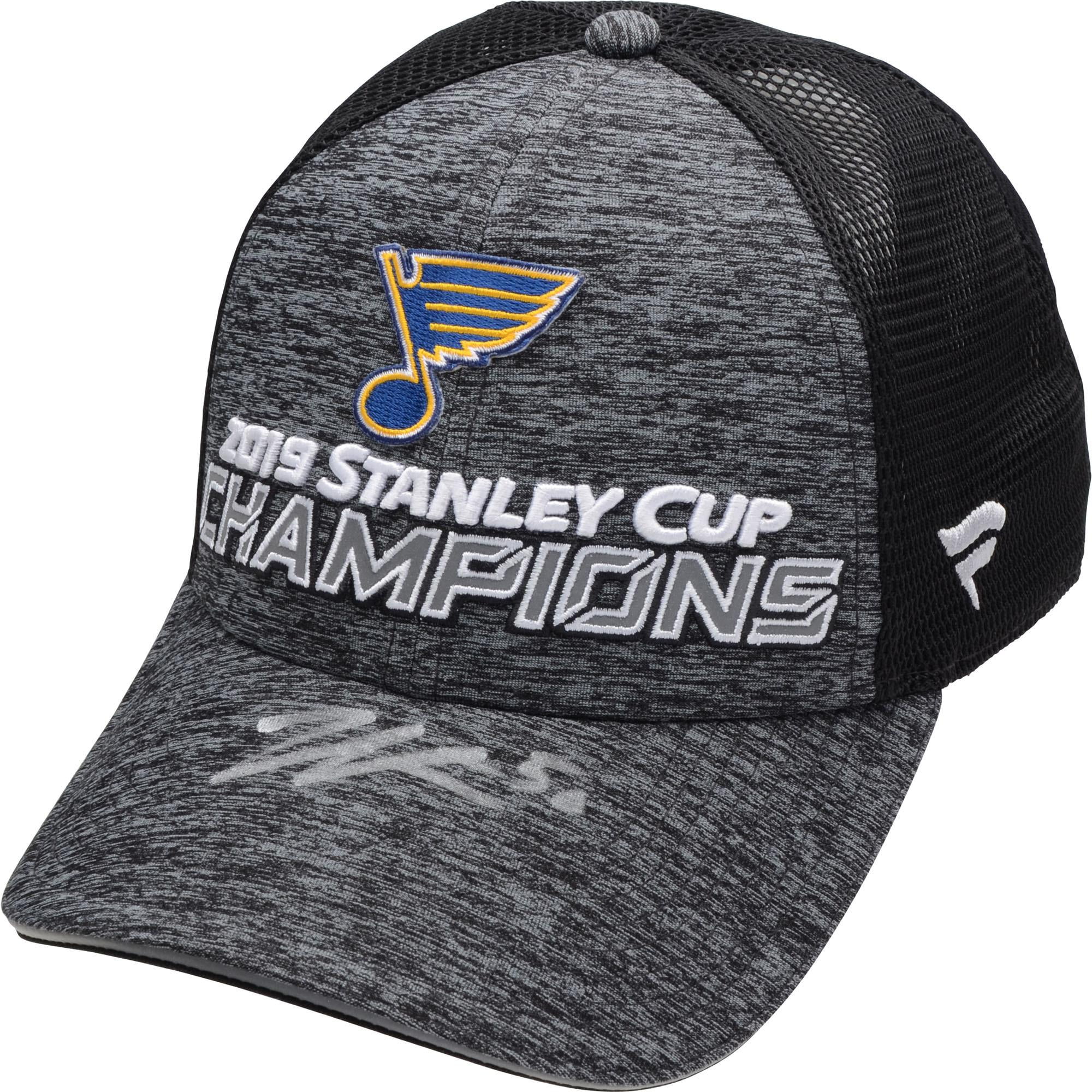 Jordan Binnington St. Louis Blues 2019 Stanley Cup Champions Autographed 2019 Stanley Cup Champions Locker Room Hat - Fanatics Authentic Certified